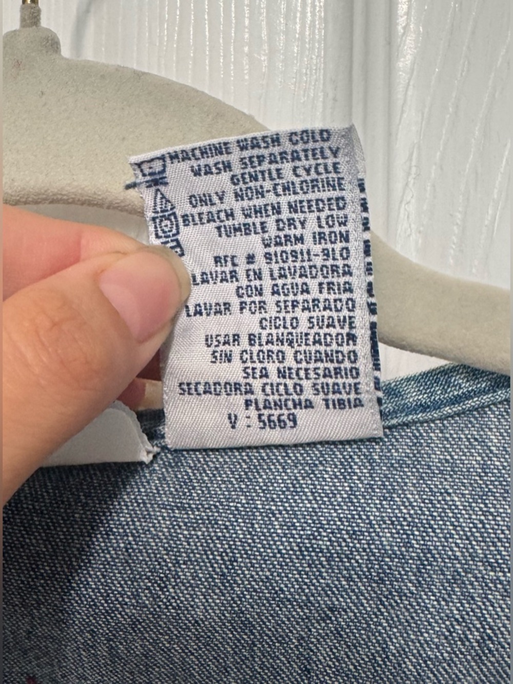 Bobbie Brooks Vintage Embroidered Denim Farm Vest Teacher Country Cottagecore - Picture 4 of 12